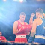 Mecz Polska - Irlandia w Hali "Pod Basztami". Daniel Adamiec i John Joyce w walce / Marzena Mąkosa / Radio Kielce