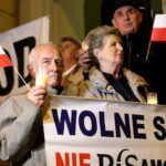 Protest przed Sądem Okręgowym w Kielcach. / Marzena Mąkosa / Radio Kielce