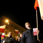Protest przed Sądem Okręgowym w Kielcach. / Marzena Mąkosa / Radio Kielce