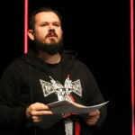 Eliminacje wojewódzkie Festiwalu Piosenki Niezłomnej IPN. Na zdjęciu : Mateusz Prendota - prezes zarządu stowarzyszenia Passionart / Marzena Mąkosa / Radio Kielce