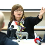 Muzeum Zabawek i Zabawy: Konferencja poświęcona wystawie „Filc i spółka. Zabawki Anny Narzymskiej-Prauss”. Na zdjęciu : Anna Myśliwiec / Marzena Mąkosa / Radio Kielce