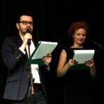 Benefis Teresy i Mirka Bielińskich. Powitanie przez prowadzących : Zuzannę Wierzbińską i Andrzeja Plata.  / Marzena Mąkosa / Radio Kielce