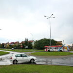 Rondo na skrzyżowaniu ulic: Warszawskiej, Jeleniowskiej i Generała Władysława Sikorskiego. / Marzena Mąkosa / Radio Kielce