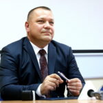 Podpisanie umowy związanej z wykonaniem Trasy S7 ze Skarżyska do granic Województw Świętokrzyskiego i Mazowieckiego. Dariusz Demaniuk - wykonawca firmy Budimex / Marzena Mąkosa / Radio Kielce