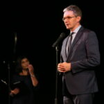 Świętokrzyskie nagrody kultury -  wręczenie w Teatrze im. Stefana Żeromskiego podczas uroczystej inauguracji sezonu artystycznego 2017/18. Na zdjęciu : Adam Jarubas - Marszałek Województwa Świętokrzyskiego / Marzena Mąkosa / Radio Kielce