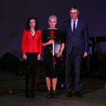 Świętokrzyskie nagrody kultury -  wręczenie w Teatrze im. Stefana Żeromskiego podczas uroczystej inauguracji sezonu artystycznego 2017/18. Nagrodzona Magda Grąziowska / Marzena Mąkosa / Radio Kielce