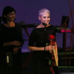 Świętokrzyskie nagrody kultury -  wręczenie w Teatrze im. Stefana Żeromskiego podczas uroczystej inauguracji sezonu artystycznego 2017/18. Na zdjęciu : Magda Grąziowska / Marzena Mąkosa / Radio Kielce