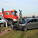 Wypadek na przejeździe kolejowo - drogowym / Marzena Mąkosa / Radio Kielce