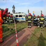 Wypadek na przejeździe kolejowo - drogowym / Marzena Mąkosa / Radio Kielce