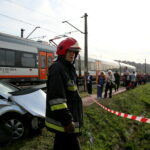 Wypadek na przejeździe kolejowo - drogowym / Marzena Mąkosa / Radio Kielce