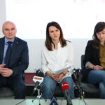 Konferencja w Instytucie Dizajnu o nowym projekcie Forum Dobrych Praktyk. Na zdjęciu : Rafał Nowak, Judyta Marczewska, Dorota Wąsik / Marzena Mąkosa / Radio Kielce