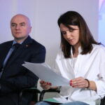 Konferencja w Instytucie Dizajnu o nowym projekcie Forum Dobrych Praktyk. Na zdjęciu : Rafał Nowak, Judyta Marczewska. / Marzena Mąkosa / Radio Kielce