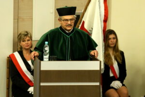 Wręczenie doktoratu honoris causa profesorowi Andrzejowi Neimitzowi. Profesor Andrzej Neimitz / Marzena Mąkosa / Radio Kielce
