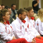 Konferencja prasowa dotycząca Mistrzostw Europy Eko Kyokushin / Shinkyokushin Kadetów U16 i Młodzieżowców U22 Kielce. Na zdjęciu : Koen Scharrenberg - Prezydent Europejskiej Organizacji Karate / Marzena Mąkosa / Radio Kielce