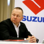 Konferencja prasowa dotycząca Mistrzostw Europy Eko Kyokushin / Shinkyokushin Kadetów U16 i Młodzieżowców U22 Kielce. Na zdjęciu : Marcin Glazjer - Suzuki Motor Poland Sp. z o.o / Marzena Mąkosa / Radio Kielce