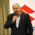 Konferencja prasowa dotycząca Mistrzostw Europy Eko Kyokushin / Shinkyokushin Kadetów U16 i Młodzieżowców U22 Kielce. Na zdjęciu : Paweł Orysiak - Trener Kadry Narodowej Polskiej Federacji Karate Shinkyokushinkai, Bogdan Lubos - Wice Prezes Polskiej Federacji Karate Shinkyokushinkai, Koen Scharrenberg - Prezydent Europejskiej Organizacji Karate, Lorena Klusek - tłumacz, Andrzej Sygut - Wiceprezydent Miasta Kielce oraz Jacek Kowalczyk - Urząd Marszałkowski, Dyrektor Departamentu Promocji, Edukacji, Kultury i Sportu, Marcin Glazjer - Suzuki Motor Poland Sp. z o.o / Marzena Mąkosa / Radio Kielce