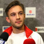 Konferencja prasowa dotycząca Mistrzostw Europy Eko Kyokushin / Shinkyokushin Kadetów U16 i Młodzieżowców U22 Kielce. Na zdjęciu : Julia Senderska / Marzena Mąkosa / Radio Kielce