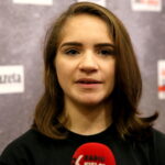 Konferencja prasowa dotycząca Mistrzostw Europy Eko Kyokushin / Shinkyokushin Kadetów U16 i Młodzieżowców U22 Kielce. Na zdjęciu : Tomasz Kęćko - Prezes Kieleckiego Sportowego Klubu Karate / Marzena Mąkosa / Radio Kielce