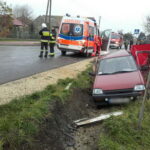 Wypadek w Chrobrzu / PSP w Pińczowie