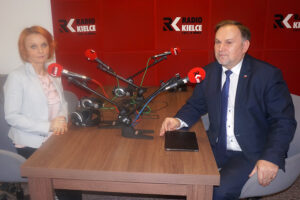 Grażyna Szlęzak-Wójcik oraz Marek Kwitek, poseł PiS / Radio Kielce