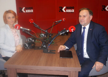 Grażyna Szlęzak-Wójcik oraz Marek Kwitek, poseł PiS / Radio Kielce