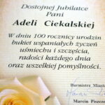 Mieszkanka Jędrzejowa Adela Ciekalska z domu Domagalska skończyła 100 lat / Ewa Pociejowska-Gawęda / Radio Kielce