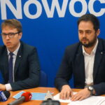 Konferencja Nowoczesnej. Od lewej: Piotr Kopacz i Marek Kowalski / Michał Kita / Radio Kielce