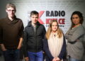 Mateusz Kaczmarczyk, Krzysztof Pomiankowski, Paulina Rudzka i Katarzyna Prędotka / Kamil Król / Radio Kielce