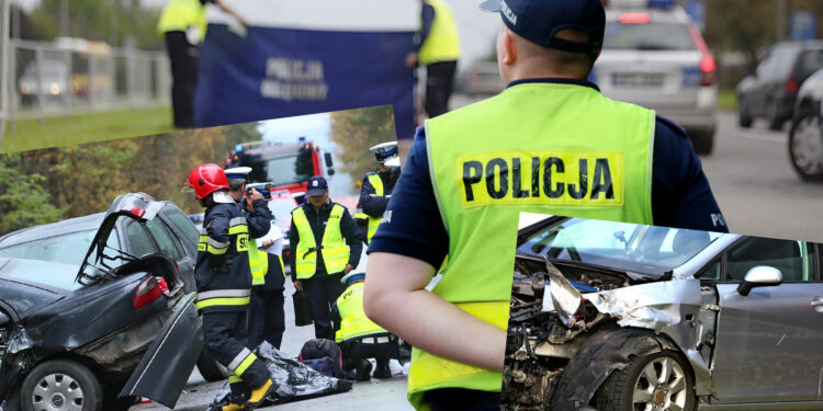 Wypadek. Kolizja. Policja. Straż pożarna. Potrącenie / Piotr Michalski / Radio Kielce