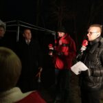 Busko-Zdrój. Protest kupców przeciwko planom władz miasta, które chcą przenieść pasaż handlowy / Piotr Michalski / Radio Kielce