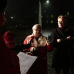 Busko-Zdrój. Protest kupców przeciwko planom władz miasta, które chcą przenieść pasaż handlowy / Piotr Michalski / Radio Kielce