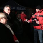 Busko-Zdrój. Protest kupców przeciwko planom władz miasta, które chcą przenieść pasaż handlowy / Piotr Michalski / Radio Kielce