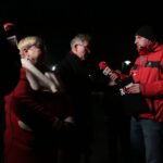 Busko-Zdrój. Protest kupców przeciwko planom władz miasta, które chcą przenieść pasaż handlowy / Piotr Michalski / Radio Kielce