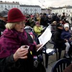 Kielce. Obchody Święta Niepodległości - wspólne śpiewanie pieśni patriotycznych / Jarosław Kubalski / Radio Kielce