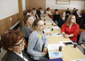 13.01.2017 Kielce.Warsztaty w ŚCDN "Biblioterapia w pracy nauczyciela bibliotekarza" poprowadziła dr Wanda Matras-Mastalerz / Jarosław Kubalski / Radio Kielce