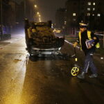 17.11.2017 Kielce. Ul. Leszczyńska. Wypadek / Jarosław Kubalski / Radio Kielce