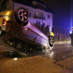 17.11.2017 Kielce. Ul. Leszczyńska. Wypadek / Jarosław Kubalski / Radio Kielce