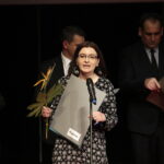 24.11.2017 Kielce. Festiwal Form Dokumentalnych NURT. Gala finałowa. Przyjaciele Festiwalu. Dziennikarka Gazety Wyborczej Angelina Kosiek / Jarosław Kubalski / Radio Kielce