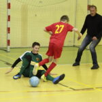 29.11.2017 Kielce. SP nr 1. Otwarcia 24 Grudniowego Turnieju Trójek Piłkarskich. Właściciel Korony Dieter Burdenski / Jarosław Kubalski / Radio Kielce