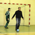 29.11.2017 Kielce. SP nr 1. Otwarcia 24 Grudniowego Turnieju Trójek Piłkarskich. Właściciel Korony Dieter Burdenski / Jarosław Kubalski / Radio Kielce