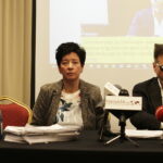 29.11.2017 Kielce. Elżbieta Szymańska i detektyw Krzysztof Rutkowski podczas konferencji prasowej / Jarosław Kubalski / Radio Kielce