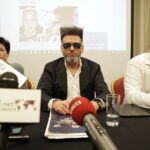 29.11.2017 Kielce. Elżbieta Szymańska, detektyw Krzysztof Rutkowski i Sylwester Szczęsny podczas konferencji prasowej / Jarosław Kubalski / Radio Kielce