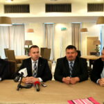 Konferencja posła Michała Cieślaka z partii Polska Razem. Główny temat konferencji : Konwencja zjednoczeniowa w Warszawie / Marzena Mąkosa / Radio Kielce