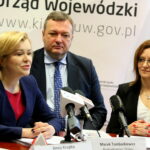 Spotkanie dotyczące cukrzycy w Urzędzie Wojewódzkim w Kielcach. Na zdjęciu : Anna Krupka - Poseł na Sejm RP, członek Parlamentarnego Zespołu ds. Praw Pacjentów; Marek Tombarkiewicz - Podsekretarz Stanu w Ministerstwie Zdrowia; Agata Wojtyszek - Wojewoda Świętokrzyski / Marzena Mąkosa / Radio Kielce