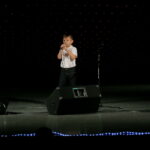 Międzynarodowy Festiwal Piosenkarzy Dziecięcych i Młodzieżowych im. Henryka Morysa i Andrzeja Litwina w Wojewódzkim Domu Kultury. Na zdjęciu : Oskar Tomczyk / Marzena Mąkosa / Radio Kielce