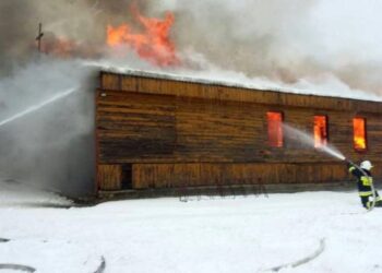 Końskie. Pożar kaplicy / straż pożarna