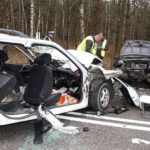 Wypadek we Włoszczowicach w gminie Kije / Komenda Powiatowa Policji w Pińczowie