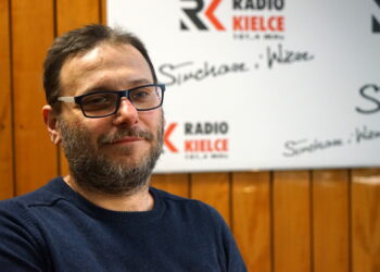 Piotr Hnidan z Wyższej Szkoły Ekonomii, Prawa i Nauk Medycznych w Kielcach / Karol Żak / Radio Kielce