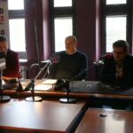 Studio Polityczne. Od lewej: Grzegorz Gałuszka – PSL, Grzegorz Osowski – Kukiz’15, Mateusz Żukowski – Nowoczesna / Karol Żak / Radio Kielce