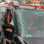 Kolizja autobusu MPK z autem osobowym w Kielcach na skrzyżowaniu ulic Wapiennikowej, Tarnowskiej i Popiełuszki / Marcin Różyc / Radio Kielce